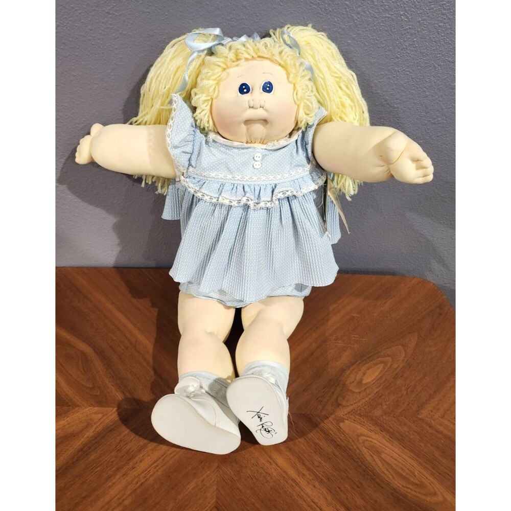 VTG Cabbage Patch  XAVIER‎ ROBERTS HAND SIGNED Little People SOFT SCULPTURE Rare